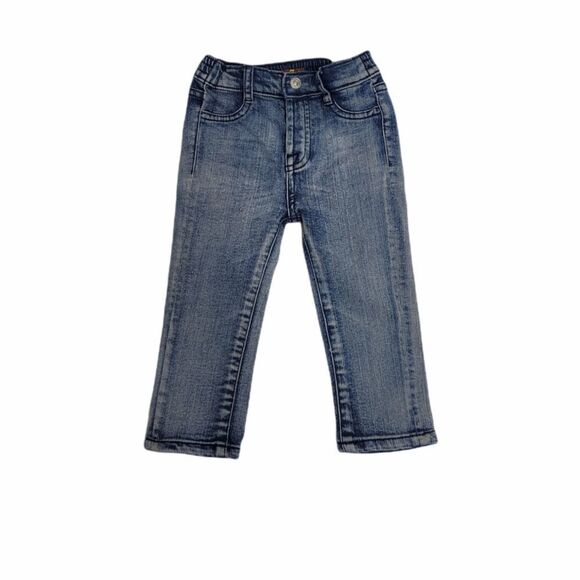7FAM baby jeans stretch snap button fly blue 18M‎ - Picture 1 of 7